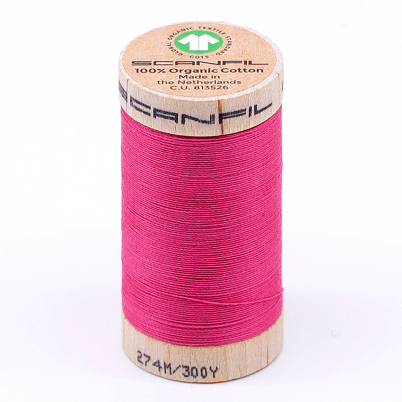 SCANFIL® 30wt Organic Pima Cotton Thread 300 yds - 4810 Pink Lemonade
