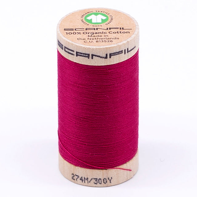 SCANFIL® 30wt Organic Pima Cotton Thread 300 yds - 4811 Love Potion