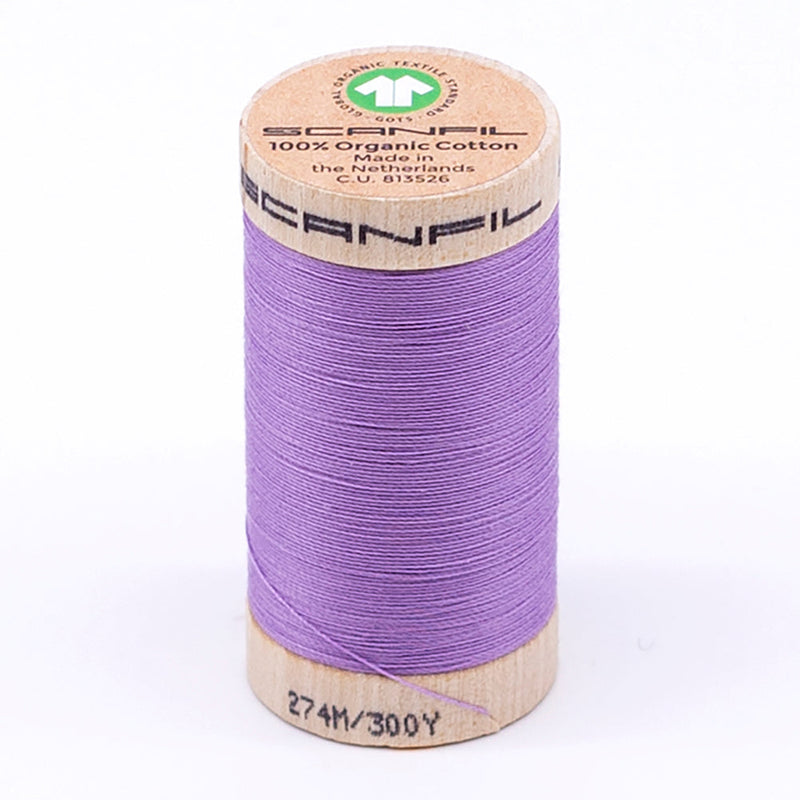 SCANFIL® 30wt Organic Pima Cotton Thread 300 yds - 4812 Regal Orchid