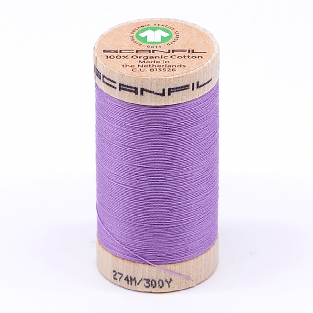 SCANFIL® 30wt Organic Pima Cotton Thread 300 yds - 4812 Regal Orchid