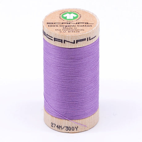 SCANFIL® 30wt Organic Pima Cotton Thread 300 yds - 4812 Regal Orchid