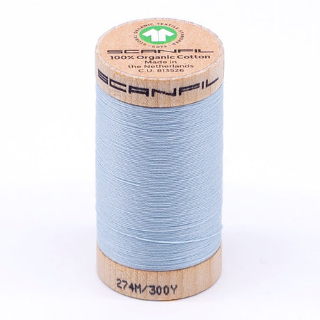 SCANFIL® 30wt Organic Pima Cotton Thread 300 yds - 4814 Winter Sky