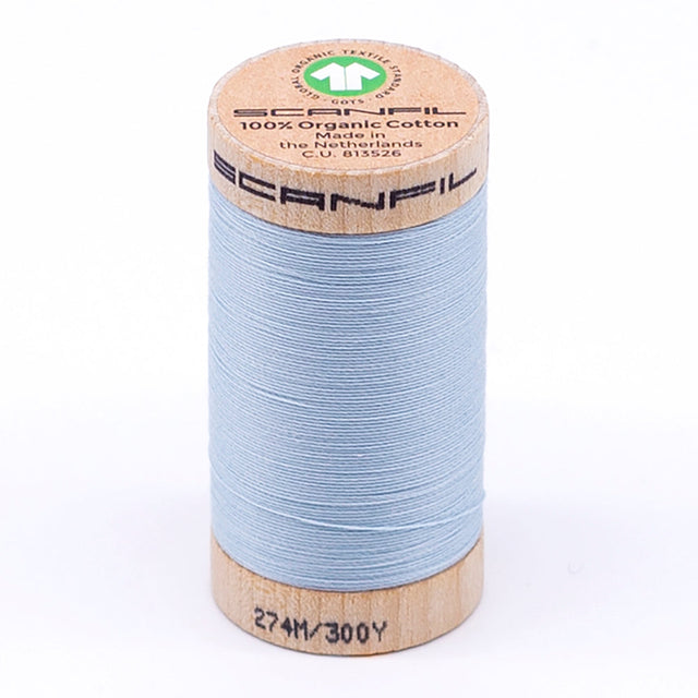 SCANFIL® 30wt Organic Pima Cotton Thread 300 yds - 4814 Winter Sky
