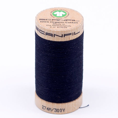 SCANFIL® 30wt Organic Pima Cotton Thread 300 yds - 4818 Night Sky