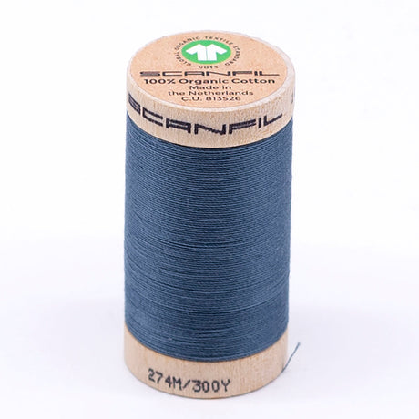SCANFIL® 30wt Organic Pima Cotton Thread 300 yds - 4819 Aegean Blue