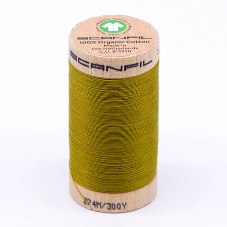 SCANFIL® 30wt Organic Pima Cotton Thread 300 yds - 4823 Green Envy