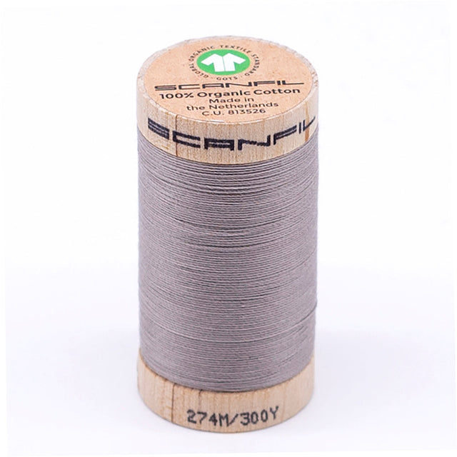 SCANFIL® 30wt Organic Pima Cotton Thread 300 yds - 4831 Chateau Gray