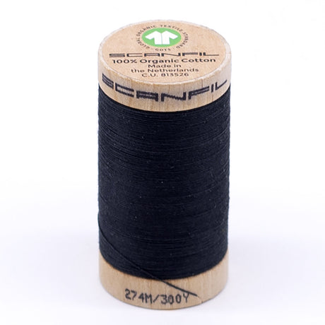 SCANFIL® 30wt Organic Pima Cotton Thread 300 yds - 4833 Vulcanic Ash