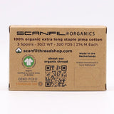 SCANFIL® 30wt Organic Pima Cotton Thread Trio Set - 3ct 300yd Spools - Patriotic