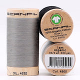 SCANFIL® 30wt Organic Pima Cotton Thread Trio Set - 3ct 300yd Spools - Achromatics