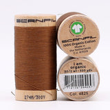 SCANFIL® 30wt Organic Pima Cotton Thread Trio Set - 3ct 300yd Spools - Earthy Browns