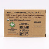 SCANFIL® 30wt Organic Pima Cotton Thread Trio Set - 3ct 300yd Spools - Foresty Greens