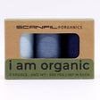 SCANFIL® 50wt Organic Pima Cotton Thread Trio Set - 3ct 500yd Spools - Denim Blues