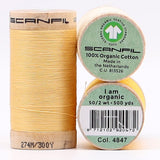 SCANFIL® 50wt Organic Pima Cotton Thread Trio Set - 3ct 500yd Spools - Sunshine Yellows