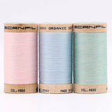 SCANFIL® 50wt Organic Pima Cotton Thread Trio Set - 3ct 500yd Spools - Baby Pastels