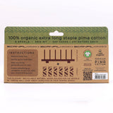 SCANFIL® 50wt Organic Pima Cotton Thread Set - 6ct 500yd Spools & Wood Rack - Pastels