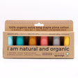 SCANFIL® 30wt Organic Pima Cotton Thread Set - 6ct 300yd Spools & Wood Rack - Fashion Mix