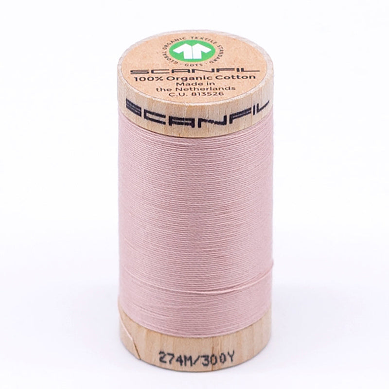 SCANFIL® 30wt Organic Pima Cotton Thread 300 yds - 4842 Rose Smoke