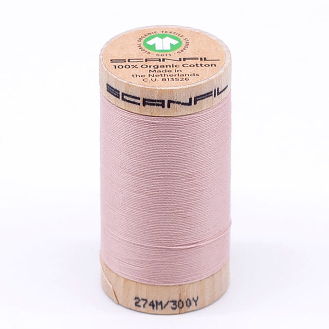 SCANFIL® 30wt Organic Pima Cotton Thread 300 yds - 4842 Rose Smoke