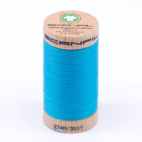 SCANFIL® 30wt Organic Pima Cotton Thread 300 yds - 4848 Blue Atoll