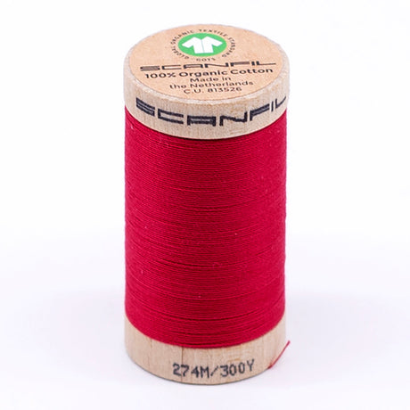 SCANFIL® 30wt Organic Pima Cotton Thread 300 yds - 4849 Watermelon
