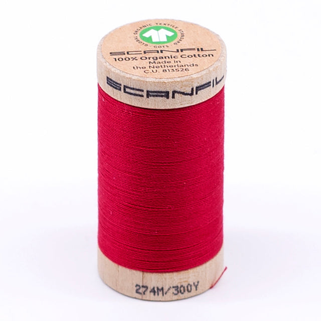 SCANFIL® 30wt Organic Pima Cotton Thread 300 yds - 4849 Watermelon