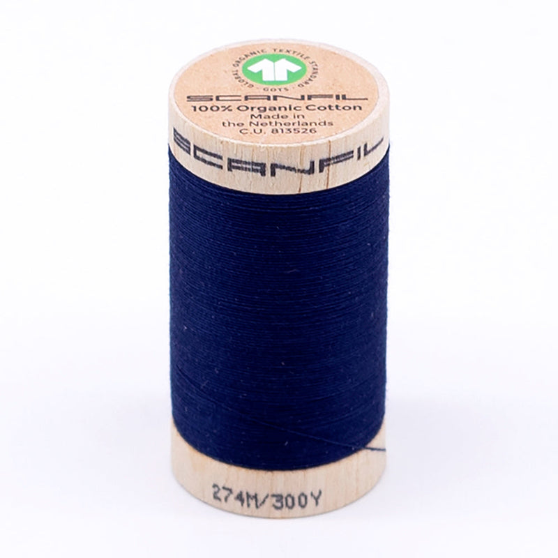 SCANFIL® 30wt Organic Pima Cotton Thread 300 yds - 4854 Bellwether Blue