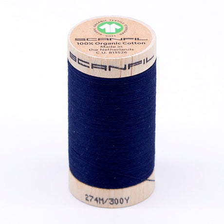 SCANFIL® 30wt Organic Pima Cotton Thread 300 yds - 4854 Bellwether Blue
