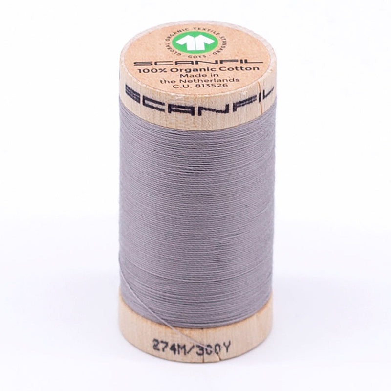 SCANFIL® 30wt Organic Pima Cotton Thread 300 yds - 4858 Dove