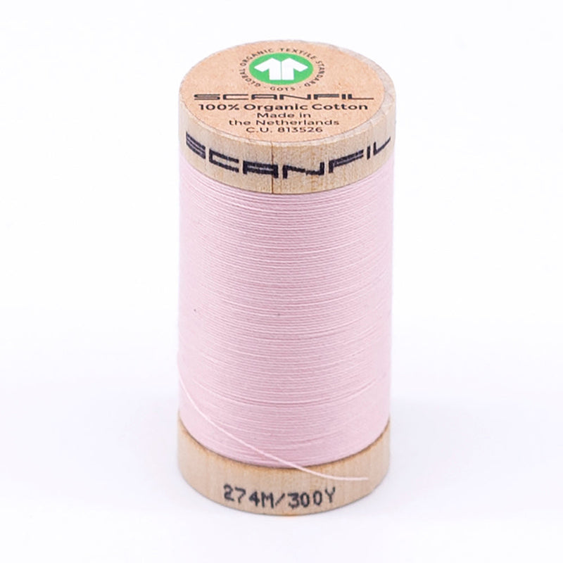 SCANFIL® 30wt Organic Pima Cotton Thread 300 yds - 4860 Crystal Pink