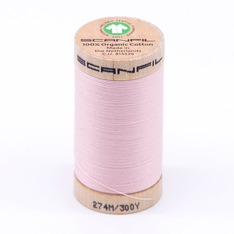 SCANFIL® 30wt Organic Pima Cotton Thread 300 yds - 4860 Crystal Pink