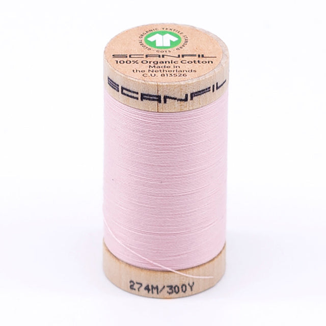 SCANFIL® 30wt Organic Pima Cotton Thread 300 yds - 4860 Crystal Pink