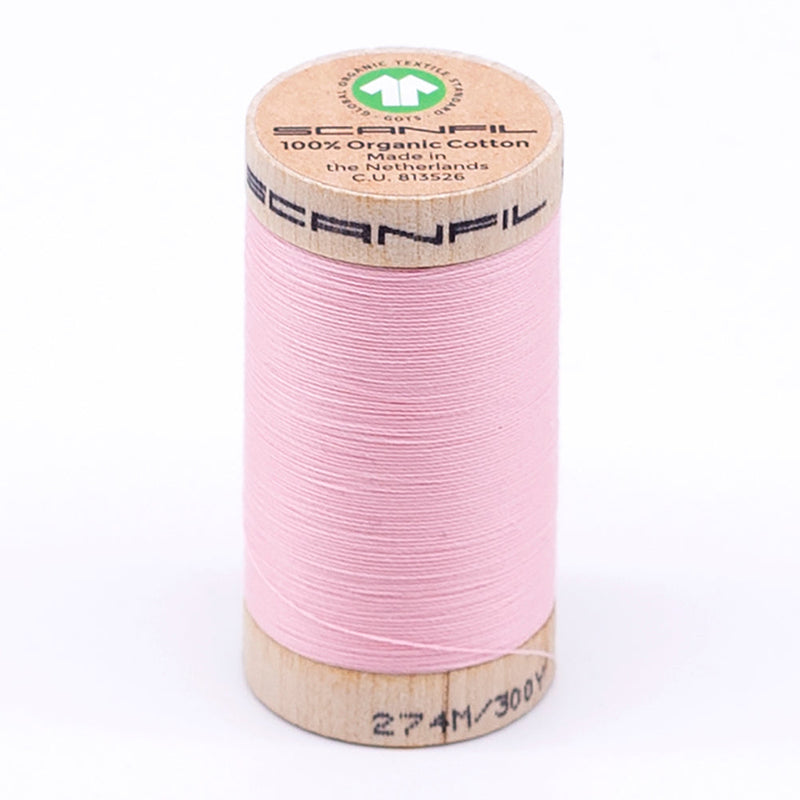 SCANFIL® 30wt Organic Pima Cotton Thread 300 yds - 4861 Cristal Rose