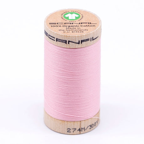 SCANFIL® 30wt Organic Pima Cotton Thread 300 yds - 4861 Cristal Rose