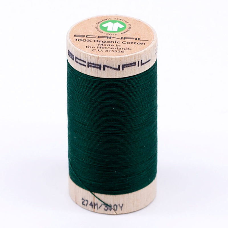 SCANFIL® 30wt Organic Pima Cotton Thread 300 yds - 4863 Galapagos Green