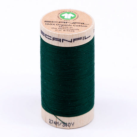 SCANFIL® 30wt Organic Pima Cotton Thread 300 yds - 4863 Galapagos Green