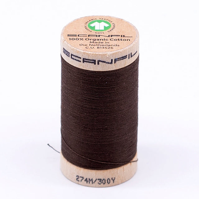 SCANFIL® 30wt Organic Pima Cotton Thread 300 yds - 4864 Coffee Liqueur