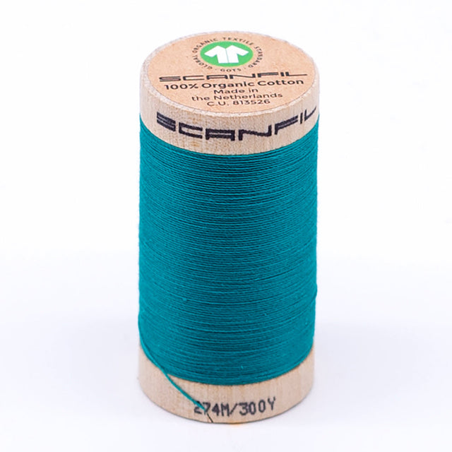 SCANFIL® 30wt Organic Pima Cotton Thread 300 yds - 4866 Tropical Green