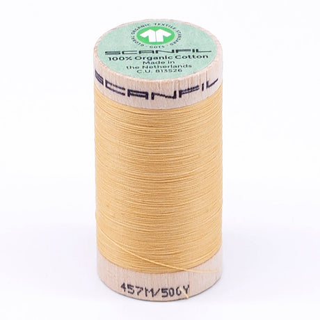 SCANFIL® 50wt Organic Pima Cotton Thread 500 yds - 4802 Cornsilk