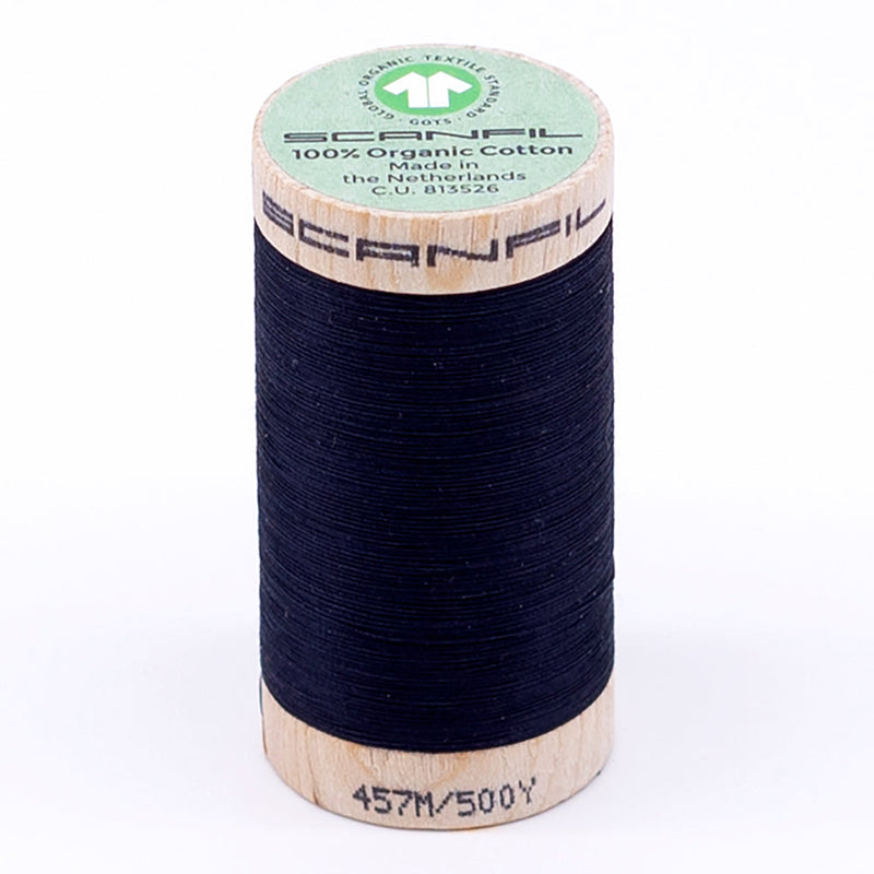 SCANFIL® 50wt Organic Pima Cotton Thread 500 yds - 4818 Night Sky