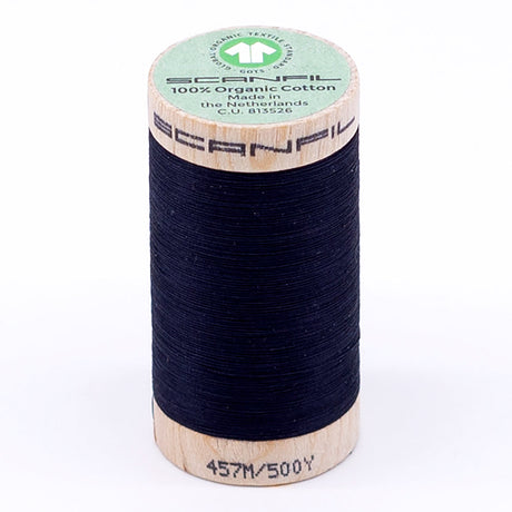 SCANFIL® 50wt Organic Pima Cotton Thread 500 yds - 4818 Night Sky