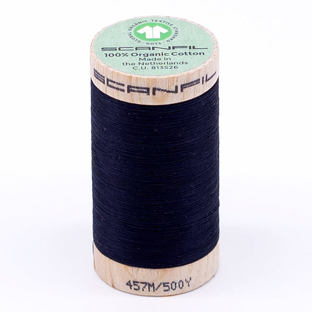 SCANFIL® 50wt Organic Pima Cotton Thread 500 yds - 4818 Night Sky