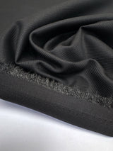 Black Jacquard Polyester Fabric