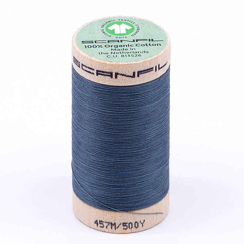 SCANFIL® 50wt Organic Pima Cotton Thread 500 yds - 4819 Aegean Blue