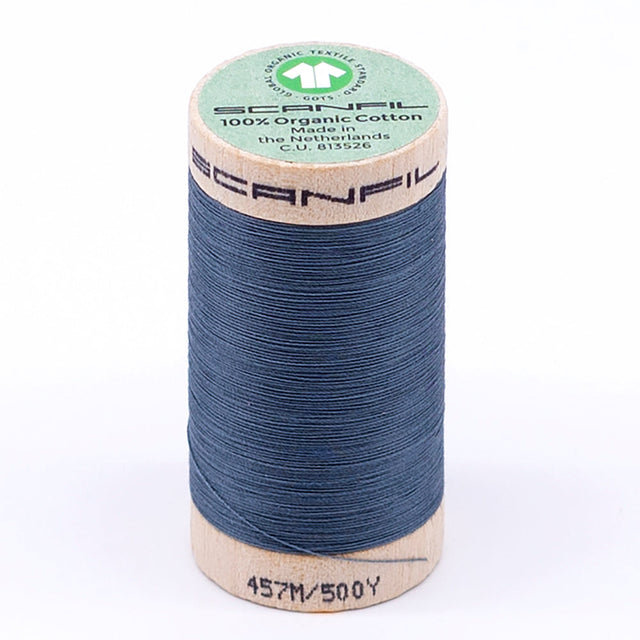 SCANFIL® 50wt Organic Pima Cotton Thread 500 yds - 4819 Aegean Blue