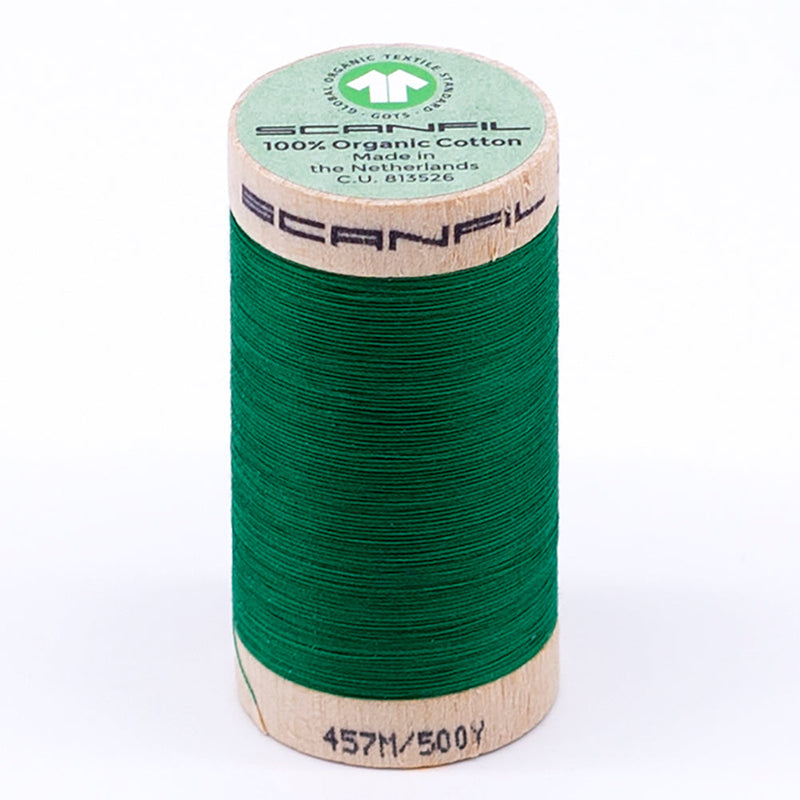 SCANFIL® 50wt Organic Pima Cotton Thread 500 yds - 4821 Jolly Green