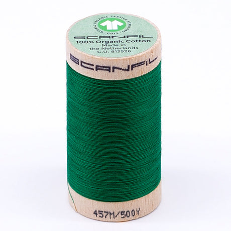 SCANFIL® 50wt Organic Pima Cotton Thread 500 yds - 4821 Jolly Green