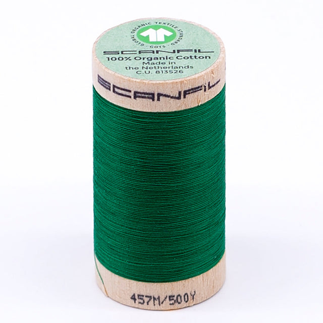 SCANFIL® 50wt Organic Pima Cotton Thread 500 yds - 4821 Jolly Green