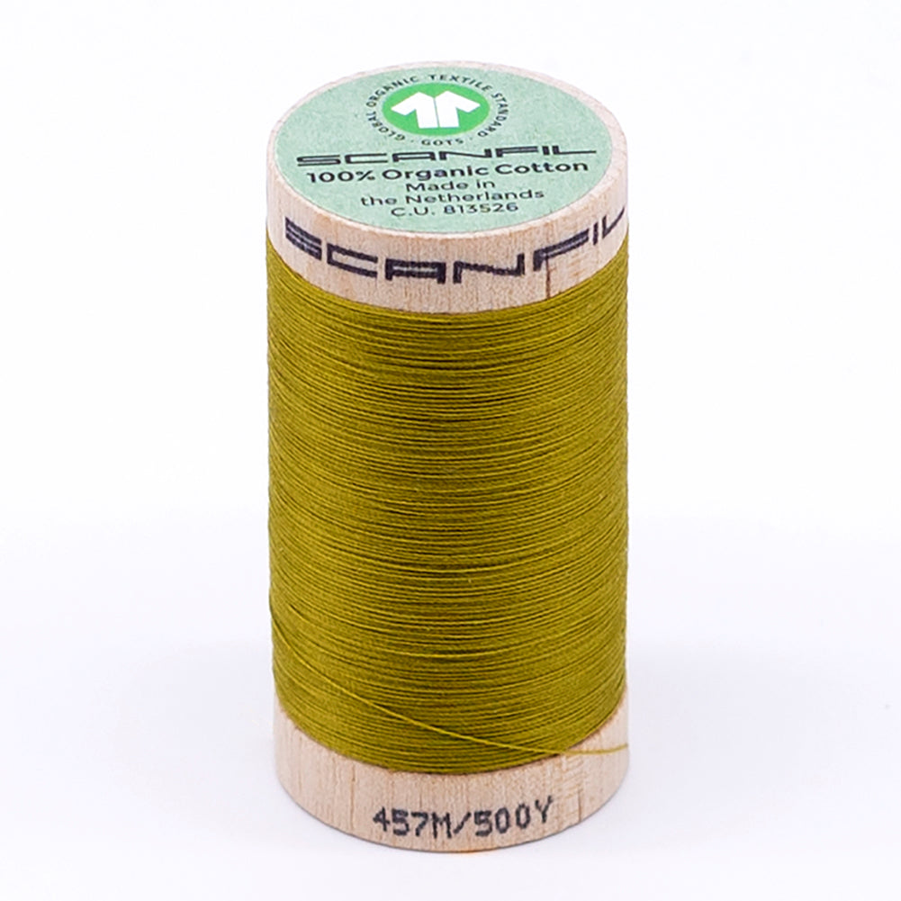 SCANFIL® 50wt Organic Pima Cotton Thread 500 yds - 4823 Green Envy