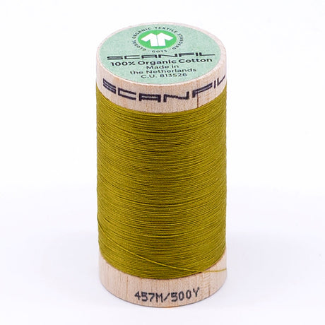 SCANFIL® 50wt Organic Pima Cotton Thread 500 yds - 4823 Green Envy